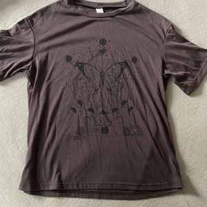 Brown shirt with Butterfly